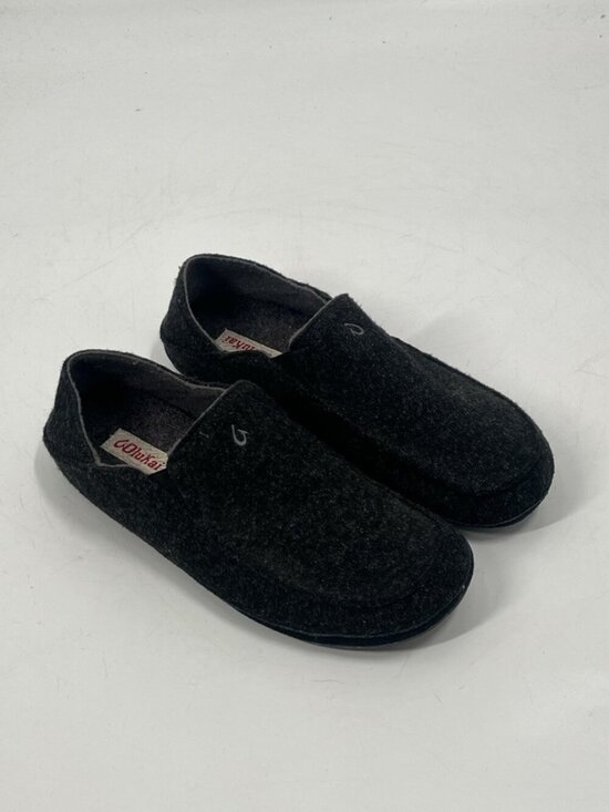 Olukai Moloa Hulu Slipper Gray Felt Slip On Wool Blend Loafers Sz 12 main image 6